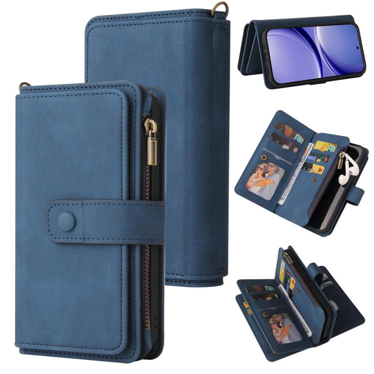Skin Feel Multi Card Slots Zipper Wallet Leather Phone Case, For Redmi Turbo 5 Max / Poco X8 Pro Max 5G, For Redmi Turbo 5 / Poco X8 Pro 5G, For Redmi Note 14 5G, For Redmi Note 14 Pro / 14 Pro+ 5G, For Redmi 14C 4G Global, For Redmi 13 4G Global