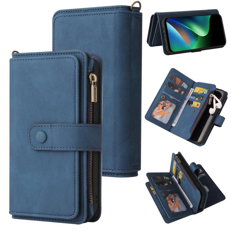 Skin Feel Multi Card Slots Zipper Wallet Leather Phone Case, For Redmi Note 17 5G/4G Global 169.7mm, For Redmi Note 17 Pro+ 5G Global 163.4mm, For Redmi 17 5G / 4G Global 170mm, For Redmi Turbo 5 Max / Poco X8 Pro Max 5G                                ...