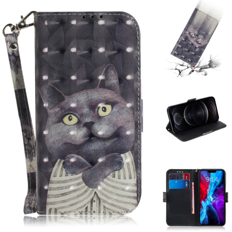 3D Colored Drawing Horizontal Flip Leather Case with Holder & Card Slots & Wallet & Lanyard, Series 1