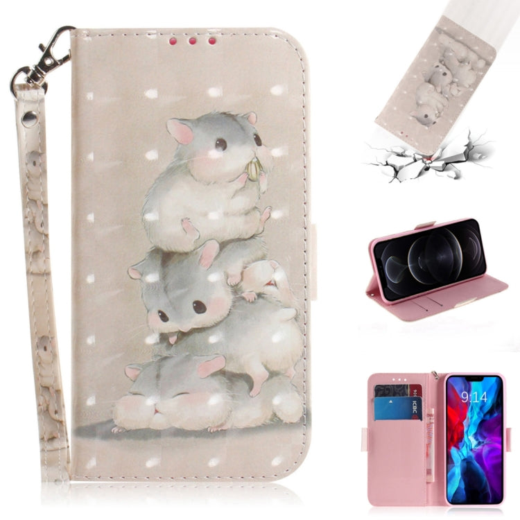 3D Colored Drawing Horizontal Flip Leather Case with Holder & Card Slots & Wallet & Lanyard, Series 1