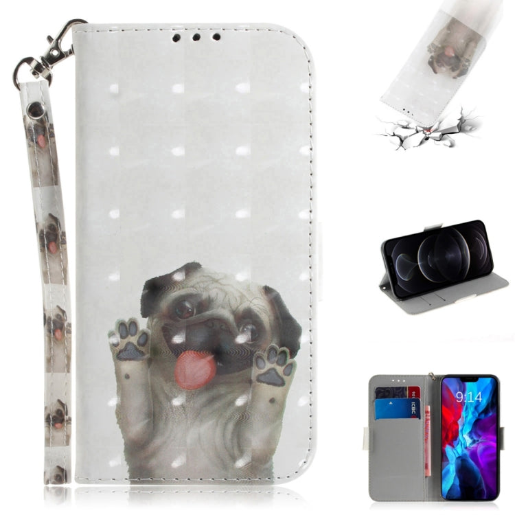 3D Colored Drawing Horizontal Flip Leather Case with Holder & Card Slots & Wallet & Lanyard, Series 1