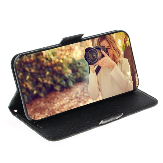 Card slot leather case closed view LG K61 protective flip cover