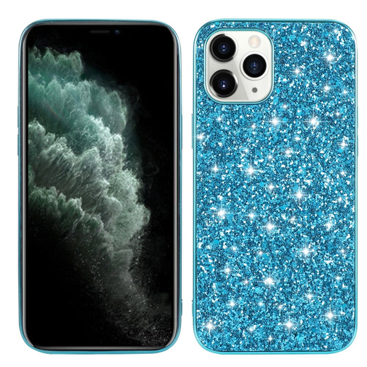Glitter powder shockproof TPU protective case for iPhone 12 Pro Max in metallic finish
