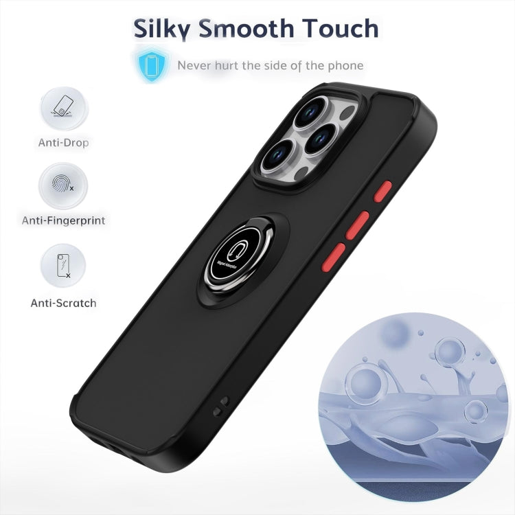 Q Shadow 1 Series TPU + PC Phone Case with Ring, For iPhone 16 Pro, For iPhone 16 Plus, For iPhone 15 Pro Max