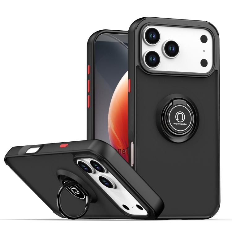 Q Shadow 1 Series TPU + PC Phone Case with Ring, For iPhone 17 Pro Max, For iPhone 17 Pro, For iPhone 17