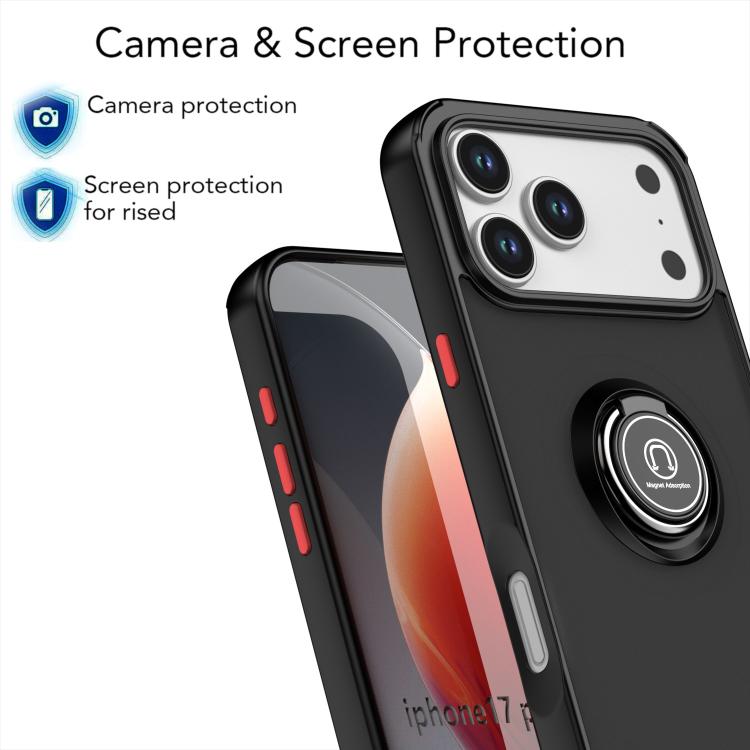 Q Shadow 1 Series TPU + PC Phone Case with Ring, For iPhone 17 Pro Max, For iPhone 17 Pro, For iPhone 17