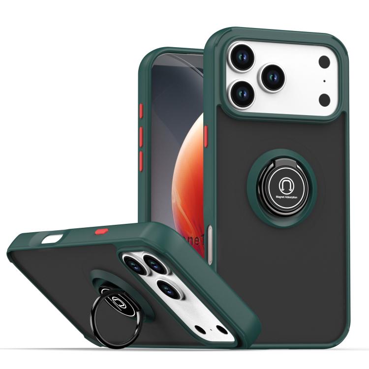 Q Shadow 1 Series TPU + PC Phone Case with Ring, For iPhone 17 Pro Max, For iPhone 17 Pro, For iPhone 17