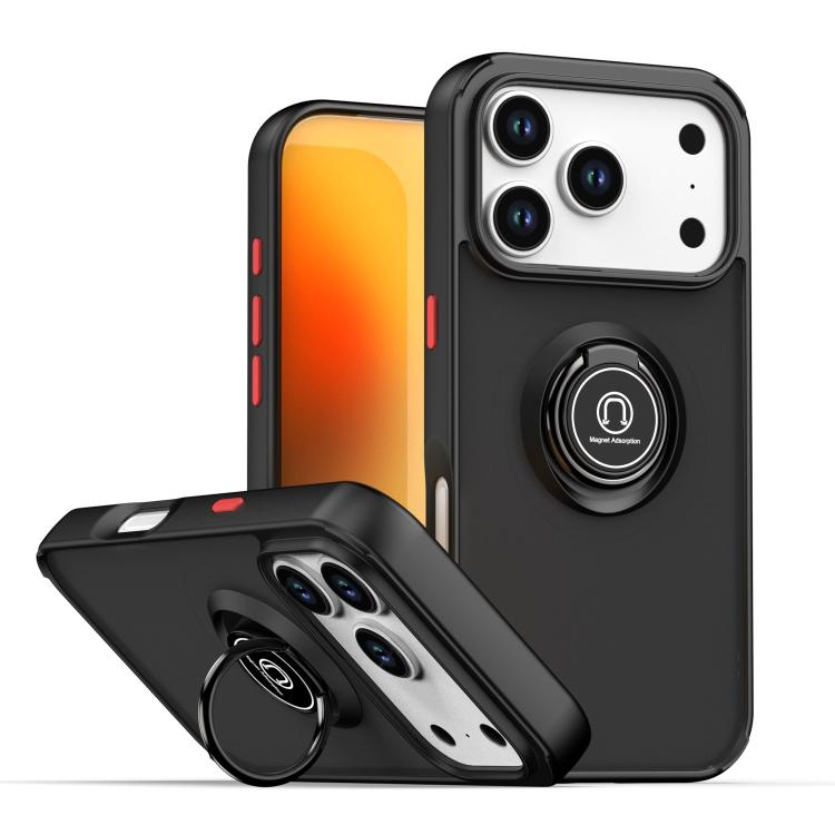 Q Shadow 1 Series TPU + PC Phone Case with Ring, For iPhone 17 Pro Max, For iPhone 17 Pro, For iPhone 17