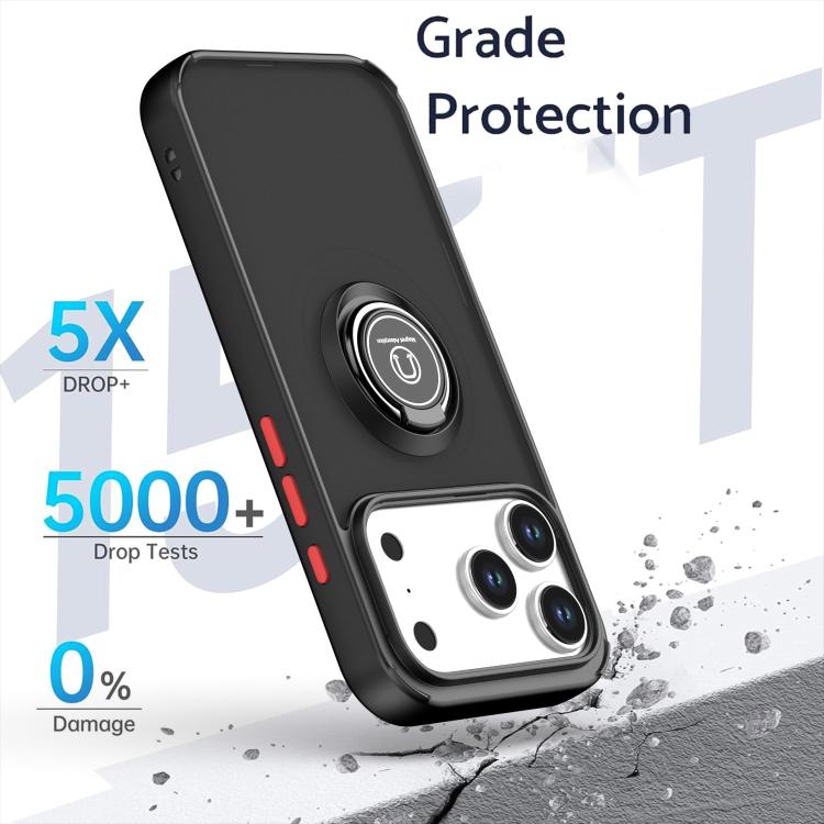 Q Shadow 1 Series TPU + PC Phone Case with Ring, For iPhone 17 Pro Max, For iPhone 17 Pro, For iPhone 17