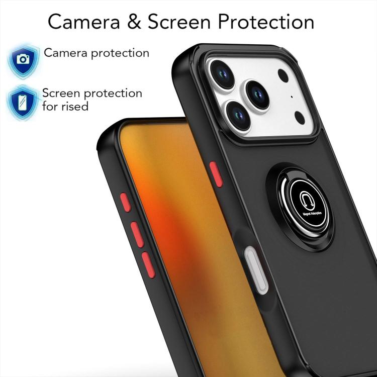 Q Shadow 1 Series TPU + PC Phone Case with Ring, For iPhone 17 Pro Max, For iPhone 17 Pro, For iPhone 17
