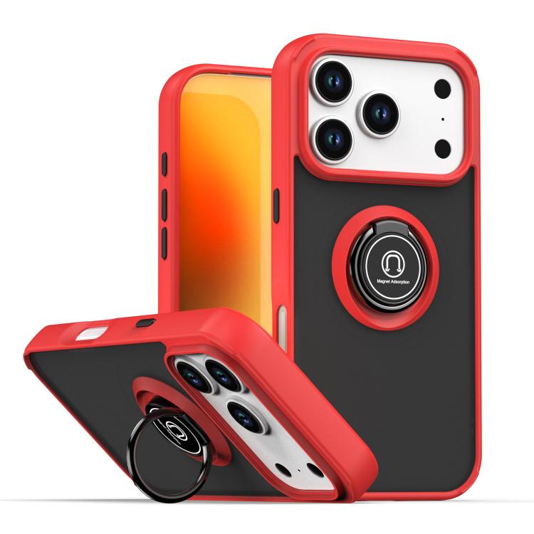 Q Shadow 1 Series TPU + PC Phone Case with Ring, For iPhone 17 Pro Max, For iPhone 17 Pro, For iPhone 17