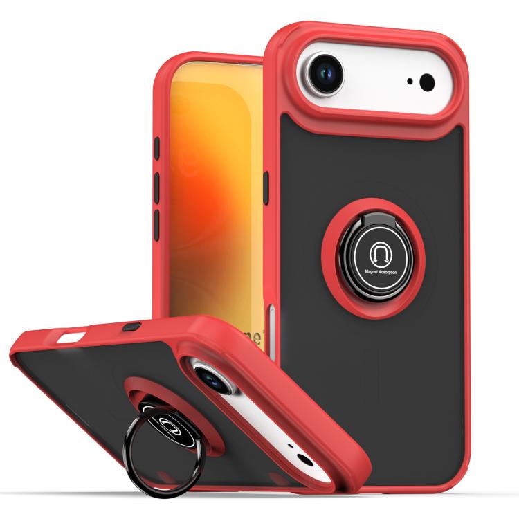 Q Shadow 1 Series TPU + PC Phone Case with Ring, For iPhone 17 Air, For iPhone 16e, For iPhone 16 Pro Max