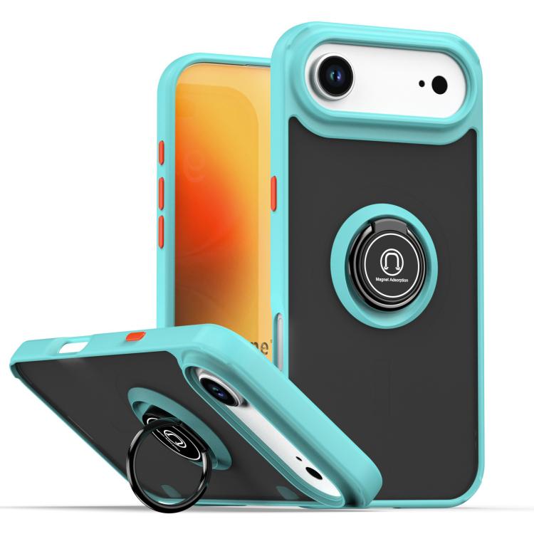 Q Shadow 1 Series TPU + PC Phone Case with Ring, For iPhone 17 Air, For iPhone 16e, For iPhone 16 Pro Max