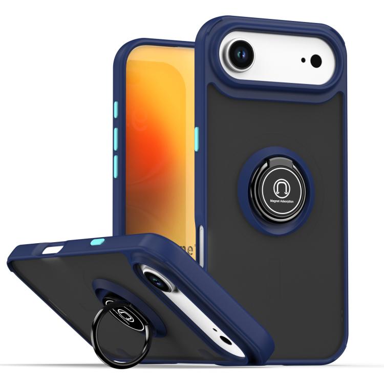 Q Shadow 1 Series TPU + PC Phone Case with Ring, For iPhone 17 Air, For iPhone 16e, For iPhone 16 Pro Max