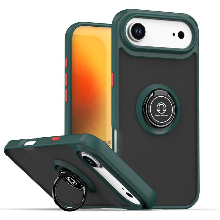 Q Shadow 1 Series TPU + PC Phone Case with Ring, For iPhone 17 Air, For iPhone 16e, For iPhone 16 Pro Max