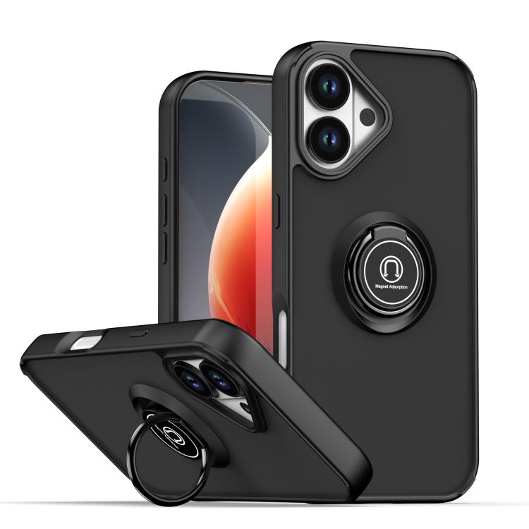Q Shadow 1 Series TPU + PC Phone Case with Ring, For iPhone 17 Pro Max, For iPhone 17 Pro, For iPhone 17