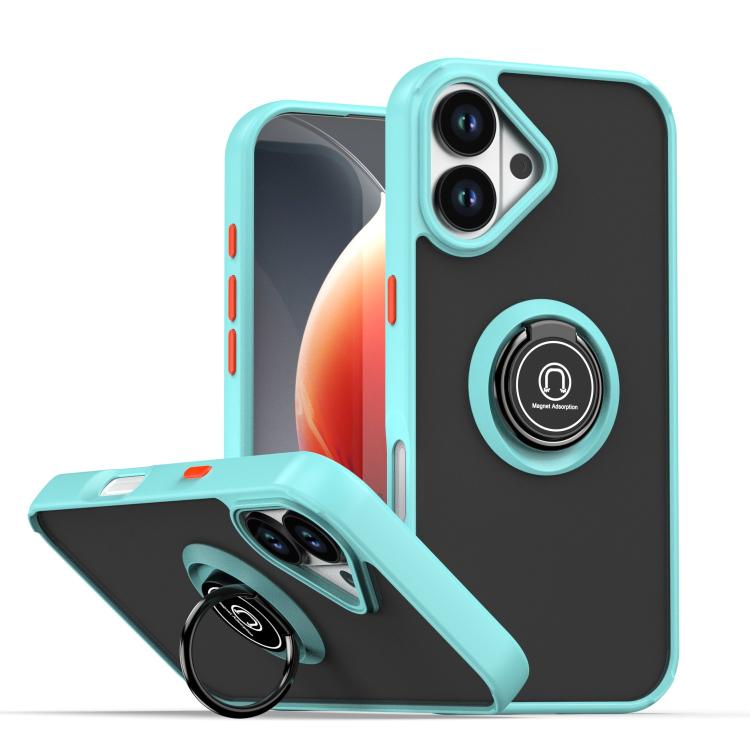Q Shadow 1 Series TPU + PC Phone Case with Ring, For iPhone 17 Pro Max, For iPhone 17 Pro, For iPhone 17