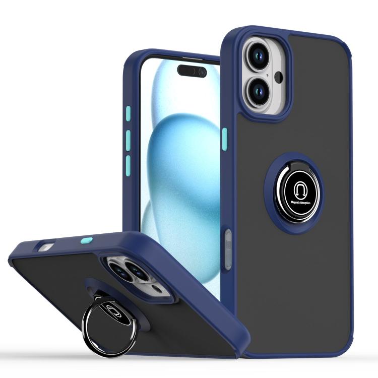 Q Shadow 1 Series TPU + PC Phone Case with Ring, For iPhone 16 Pro, For iPhone 16 Plus, For iPhone 15 Pro Max