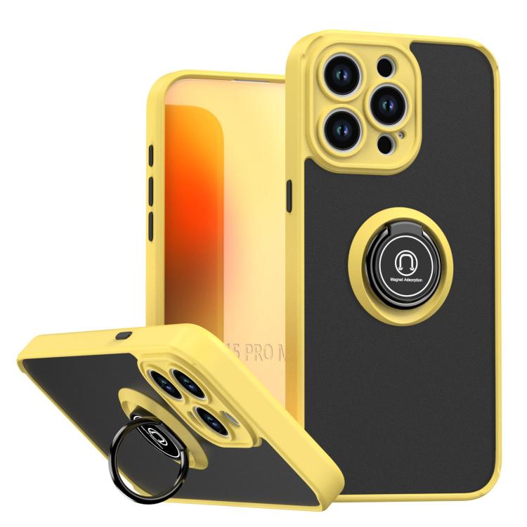 Q Shadow 1 Series TPU + PC Phone Case with Ring, For iPhone 16 Pro, For iPhone 16 Plus, For iPhone 15 Pro Max