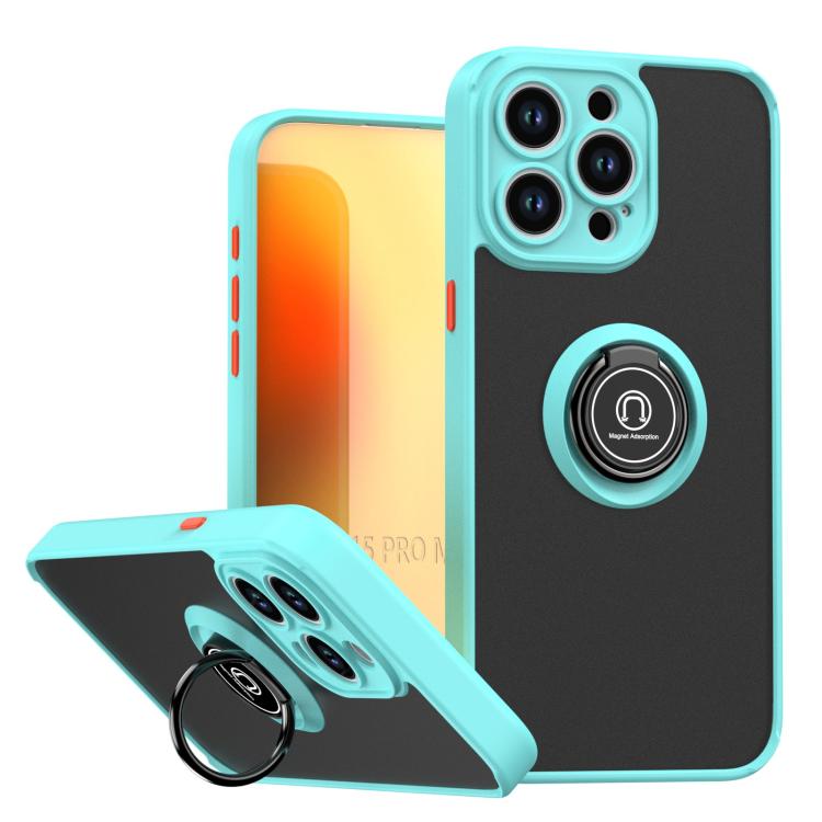 Q Shadow 1 Series TPU + PC Phone Case with Ring, For iPhone 16 Pro, For iPhone 16 Plus, For iPhone 15 Pro Max