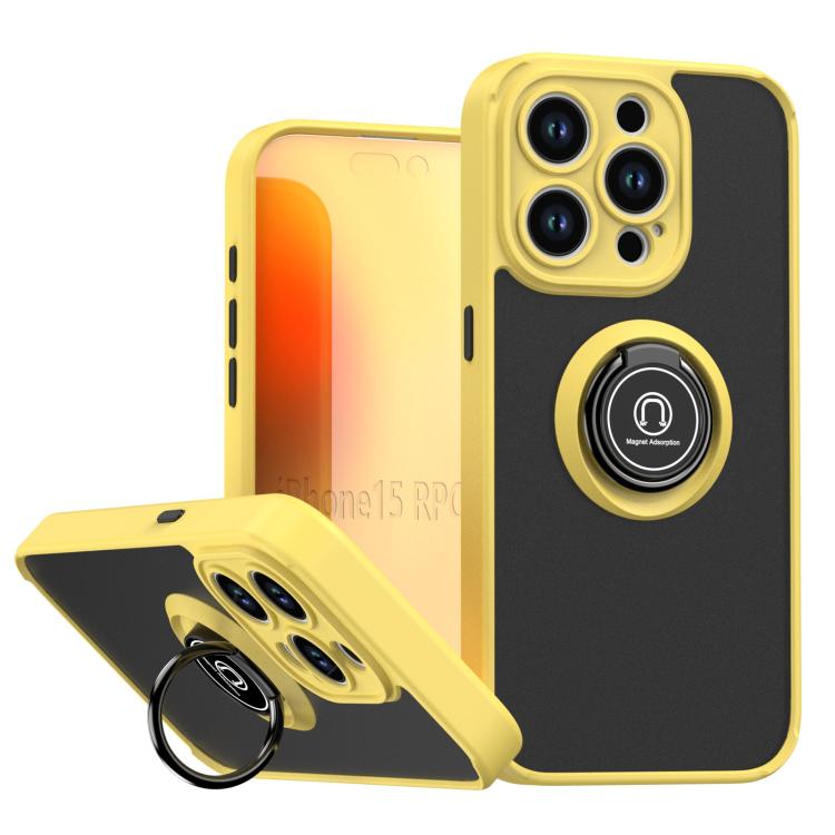 Q Shadow 1 Series TPU + PC Phone Case with Ring, For iPhone 15 Pro, For iPhone 15 Plus, For iPhone 15