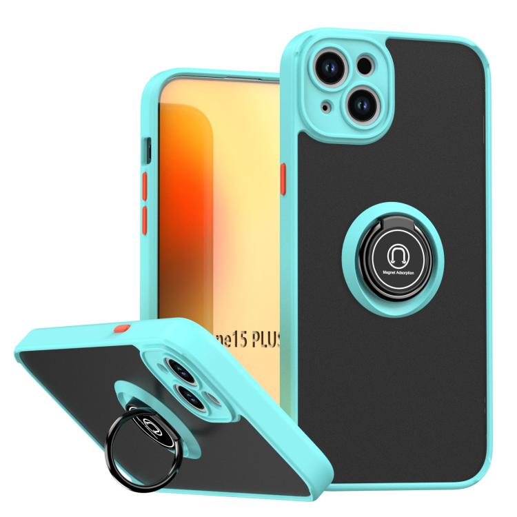 Q Shadow 1 Series TPU + PC Phone Case with Ring, For iPhone 15 Pro, For iPhone 15 Plus, For iPhone 15