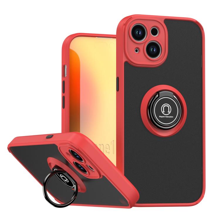 Q Shadow 1 Series TPU + PC Phone Case with Ring, For iPhone 15 Pro, For iPhone 15 Plus, For iPhone 15