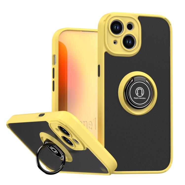 Q Shadow 1 Series TPU + PC Phone Case with Ring, For iPhone 15 Pro, For iPhone 15 Plus, For iPhone 15
