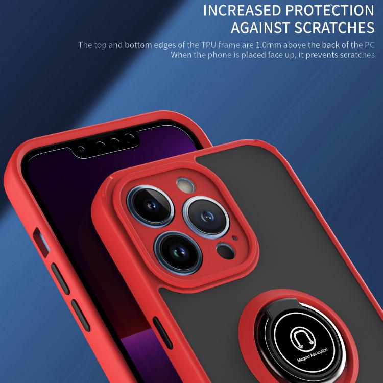 Q Shadow 1 Series TPU + PC Phone Case with Ring, For iPhone 13 Pro, For iPhone 12, For iPhone 12 Pro Max
