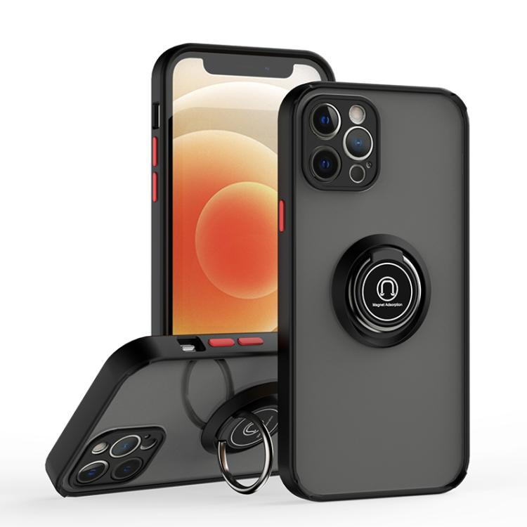 Q Shadow 1 Series TPU + PC Phone Case with Ring, For iPhone 12 Pro