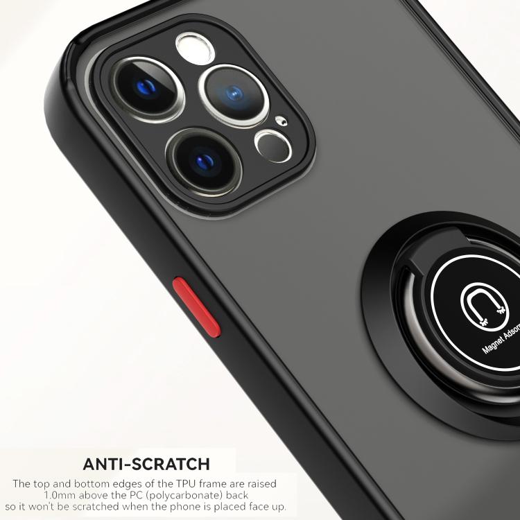 Q Shadow 1 Series TPU + PC Phone Case with Ring, For iPhone 12 Pro