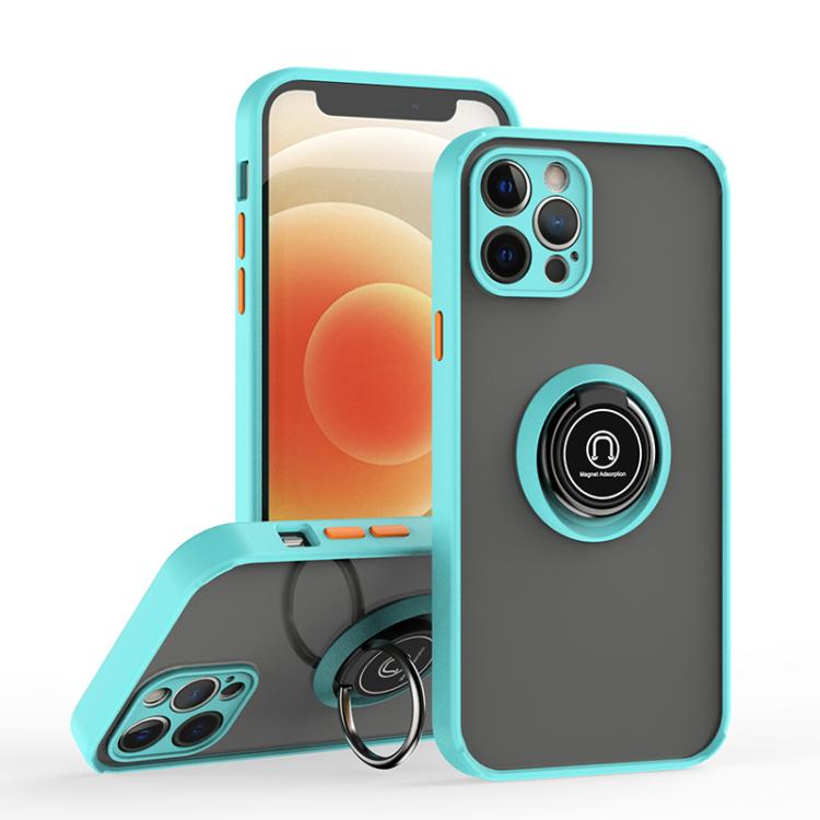 Q Shadow 1 Series TPU + PC Phone Case with Ring, For iPhone 12 Pro
