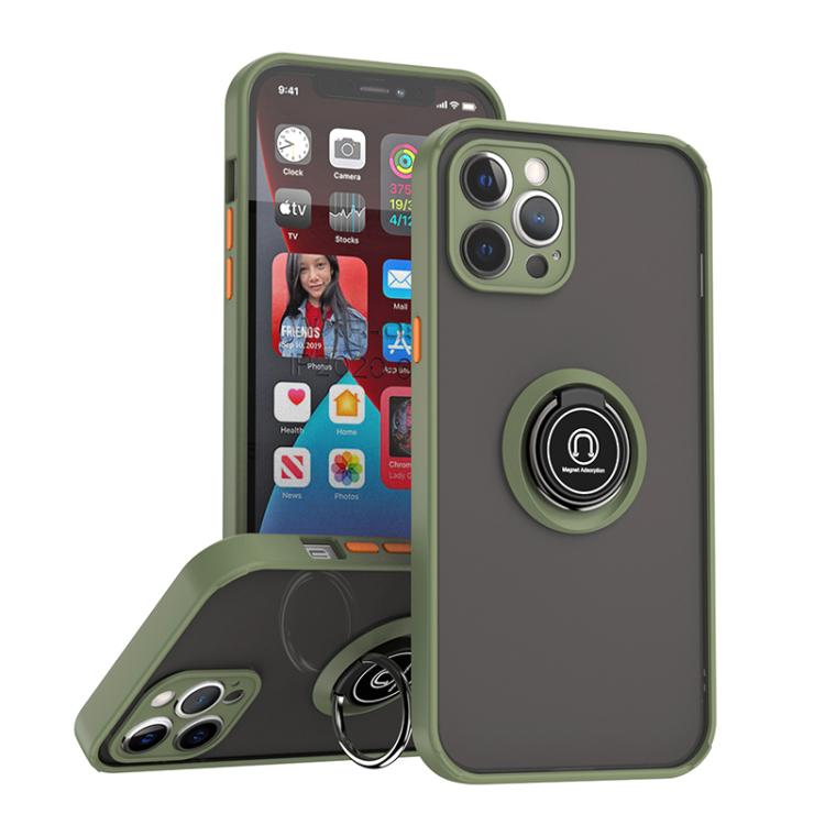 Q Shadow 1 Series TPU + PC Phone Case with Ring, For iPhone 13 Pro, For iPhone 12, For iPhone 12 Pro Max