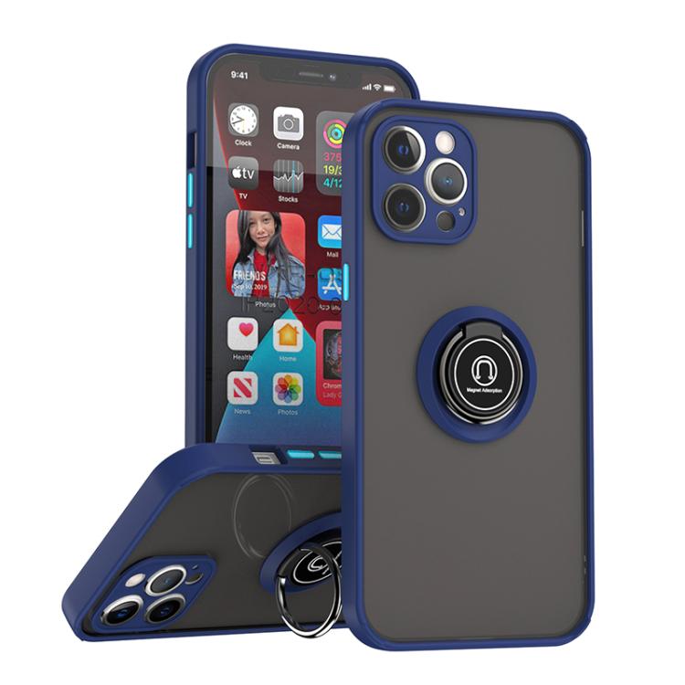 Q Shadow 1 Series TPU + PC Phone Case with Ring, For iPhone 13 Pro, For iPhone 12, For iPhone 12 Pro Max