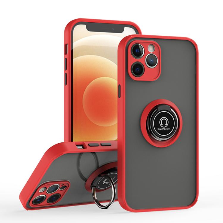 Q Shadow 1 Series TPU + PC Phone Case with Ring, For iPhone 13 Pro, For iPhone 12, For iPhone 12 Pro Max