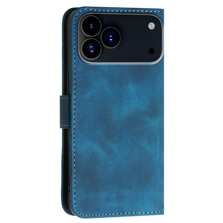 YX0080 Grid Butterfly Embossed Pattern Flip Leather Phone Case with Lanyard, For iPhone 17 Pro Max, For iPhone 17 Pro, For iPhone 17, For iPhone 17 Air