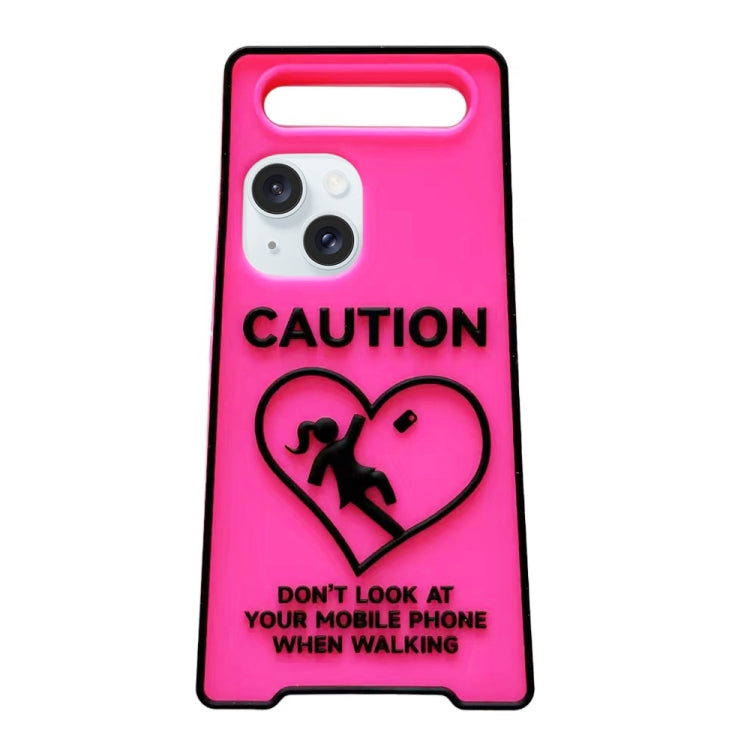 Warning Signs Noctilucent Silicone Phone Case