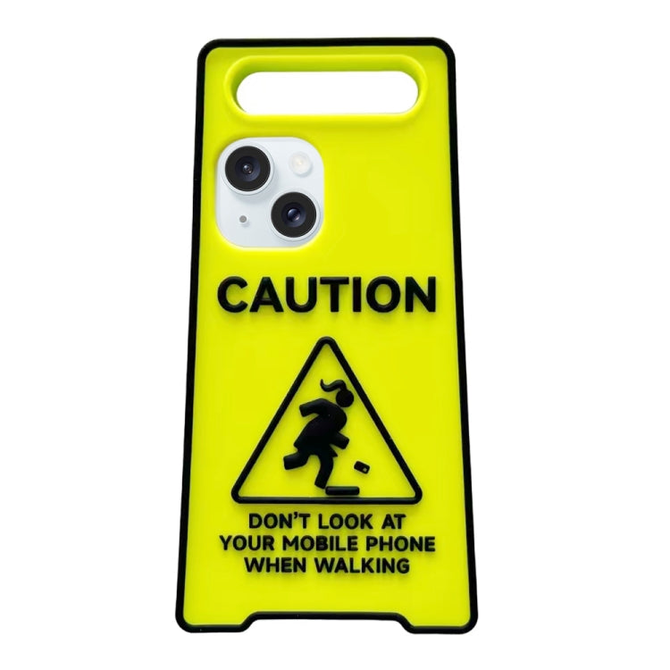 Warning Signs Noctilucent Silicone Phone Case