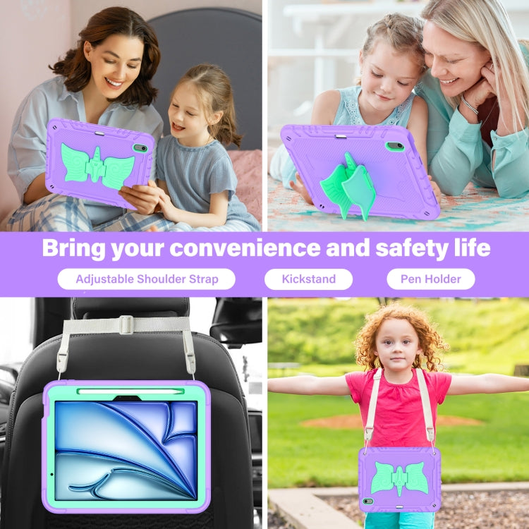 Kickstand PC Hybrid Silicone Tablet Case with Strap