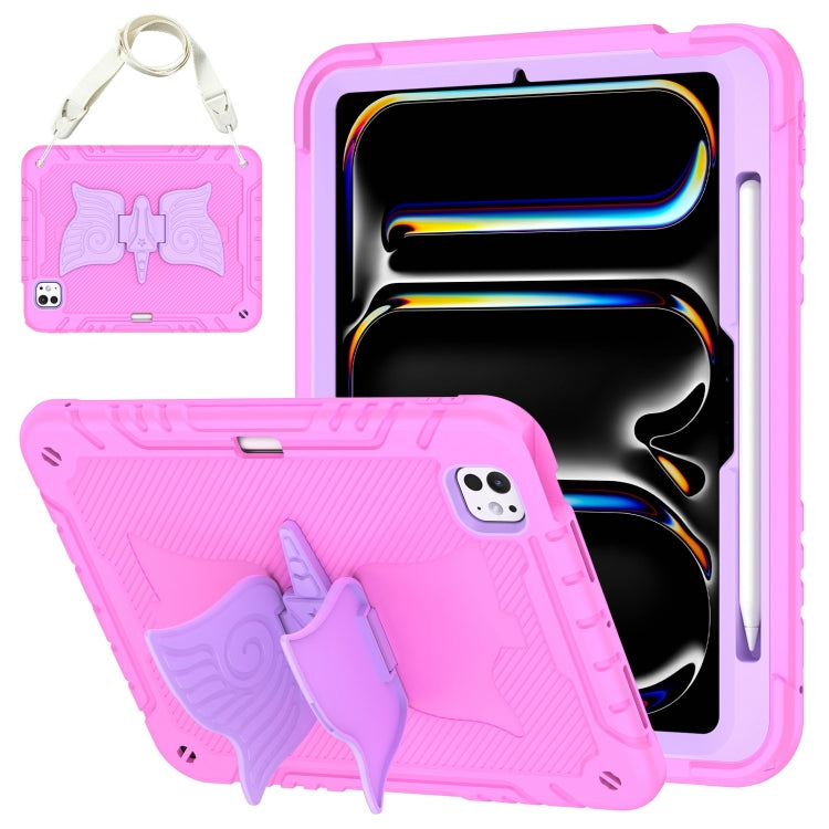 Kickstand PC Hybrid Silicone Tablet Case with Strap
