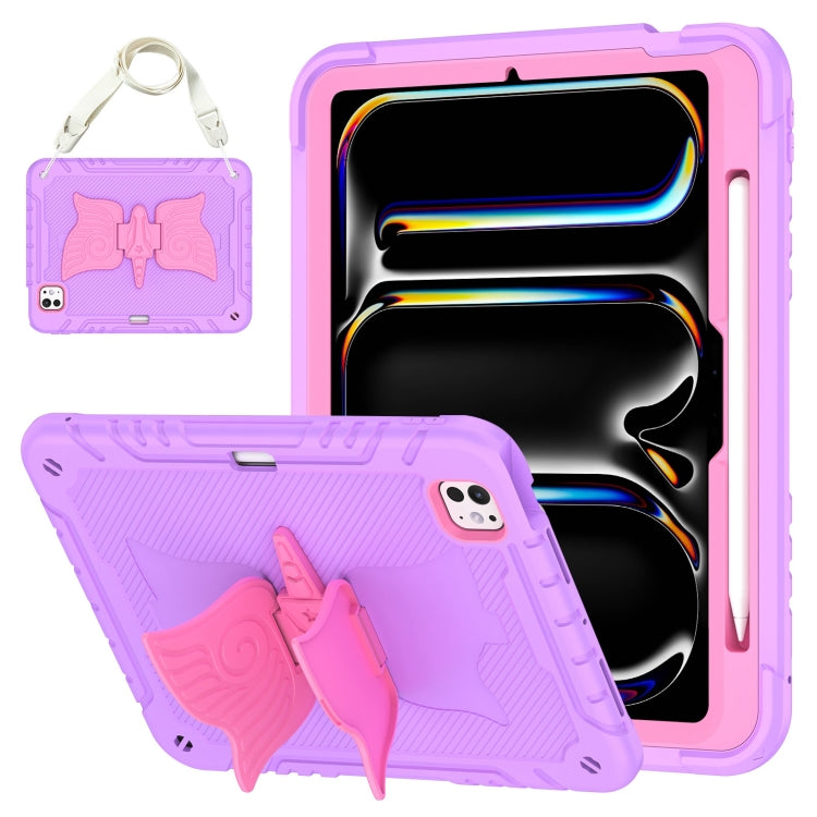 Kickstand PC Hybrid Silicone Tablet Case with Strap