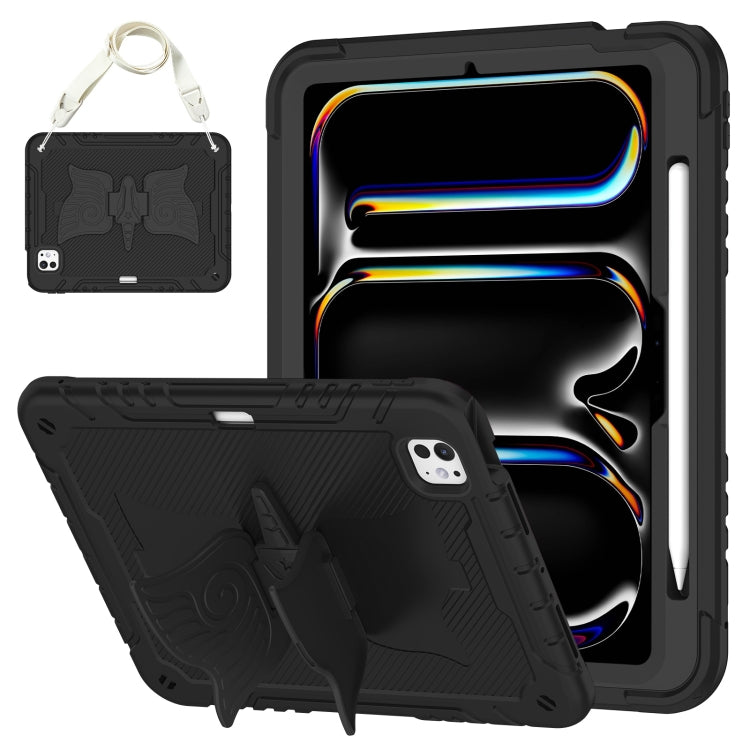 Kickstand PC Hybrid Silicone Tablet Case with Strap