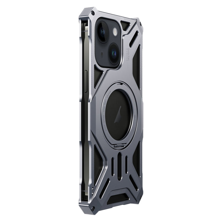 Aluminum Alloy Borderless MagSafe Rotating Holder Phone Case, For iPhone 16 Pro Max, For iPhone 16 Pro, For iPhone 16, For iPhone 15 Pro Max, For iPhone 15 Pro, For iPhone 15, For iPhone 14 / 13, For iPhone 14 Pro / 13 Pro                              ...