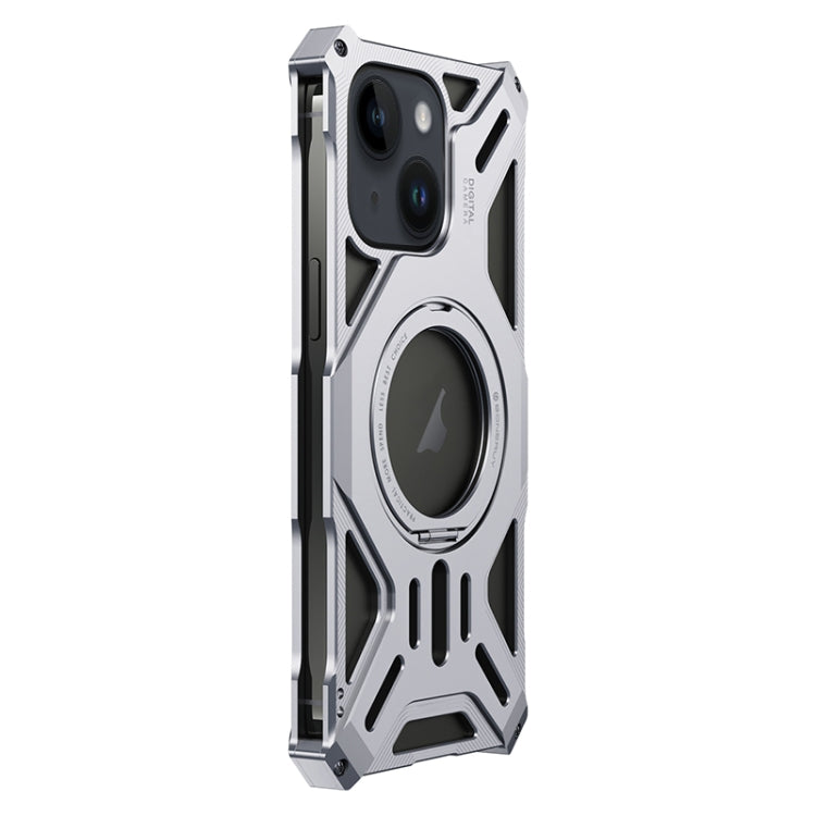 Aluminum Alloy Borderless MagSafe Rotating Holder Phone Case, For iPhone 16 Pro Max, For iPhone 16 Pro, For iPhone 16, For iPhone 15 Pro Max, For iPhone 15 Pro, For iPhone 15, For iPhone 14 / 13, For iPhone 14 Pro / 13 Pro                              ...