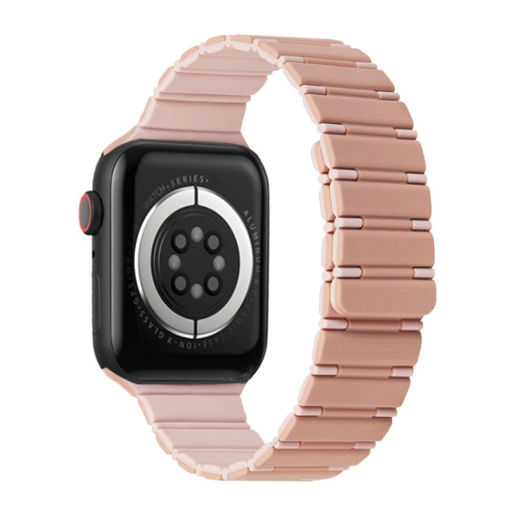 Two-color Magnetic Silicone Watch Band, For Apple Watch SE 2022 40mm, For Apple Watch SE 2022 44mm