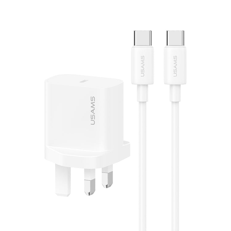 USAMS CC227 20W Fast Charging Charger Set, USB-C / Type-C to USB-C / Type-C, USB-C / Type-C to 8 Pin