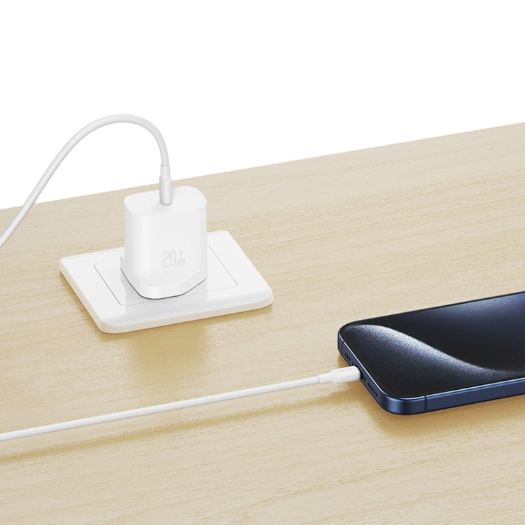 USAMS CC227 20W Fast Charging Charger Set, USB-C / Type-C to USB-C / Type-C, USB-C / Type-C to 8 Pin