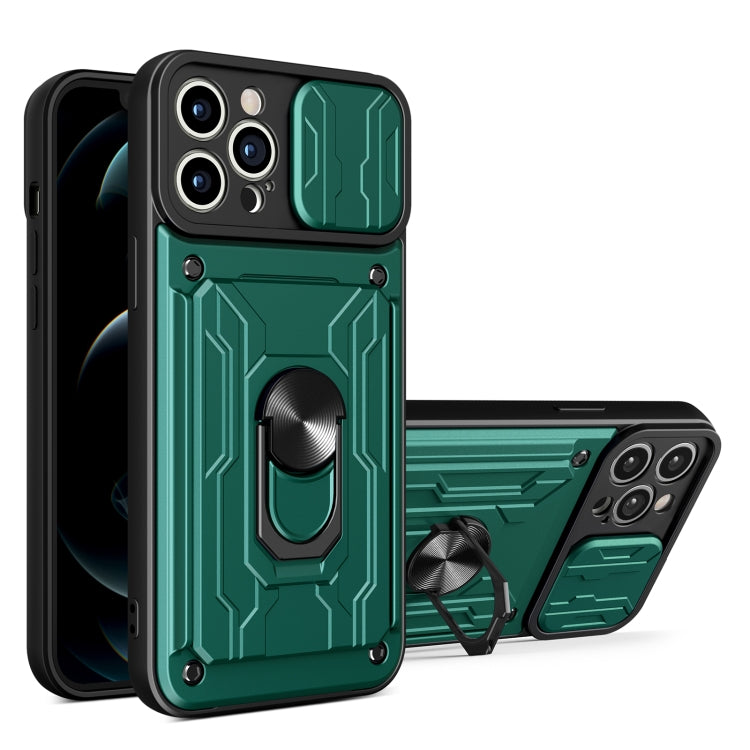 Sliding Camshield TPU+PC Phone Case with Card Slot