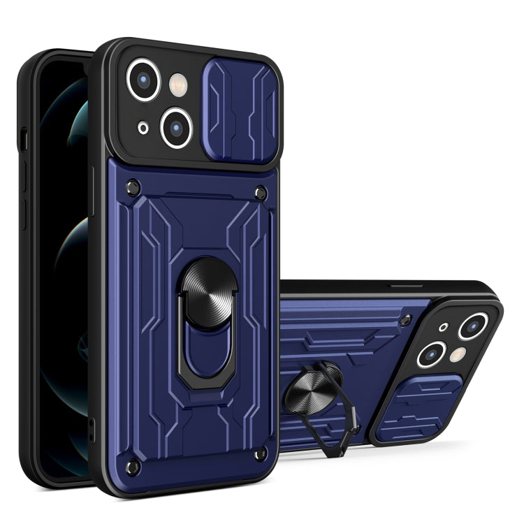 Sliding Camshield TPU+PC Phone Case with Card Slot