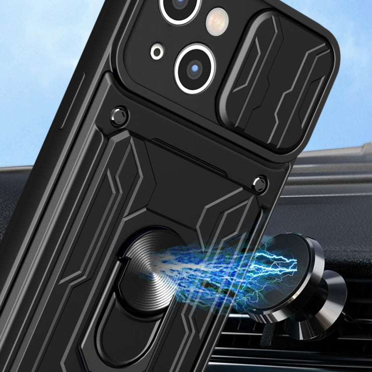 Sliding Camshield Case for iPhone 15 Plus and iPhone 15 with Card Slot TPU PC